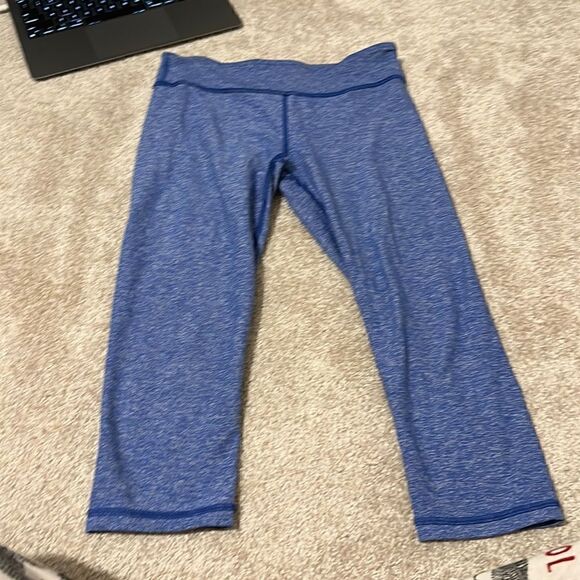 Women’s/ girls blue leggings - Picture 1 of 4